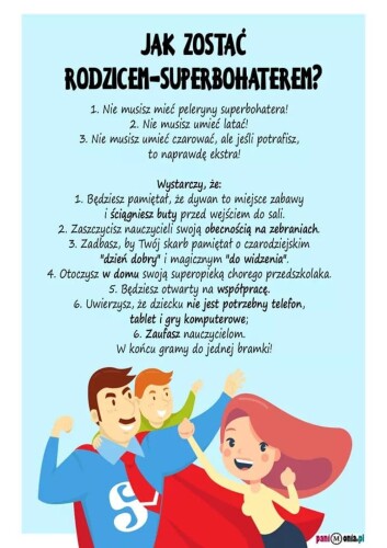 plakat pedagogizujący  dla rodziców
