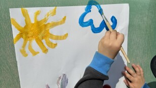 praca plastyczna namalowana przez dzieci